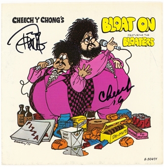 1977 Cheech and Chong Signed Bloat on Album Sleeve (JSA)